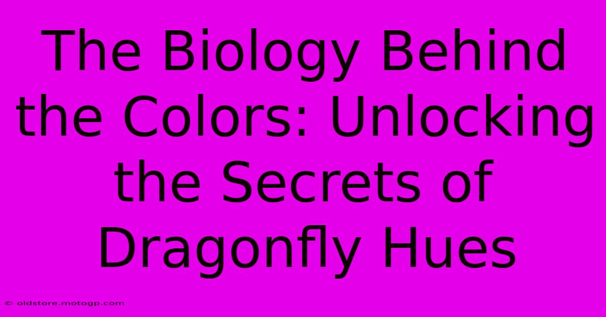 The Biology Behind The Colors: Unlocking The Secrets Of Dragonfly Hues