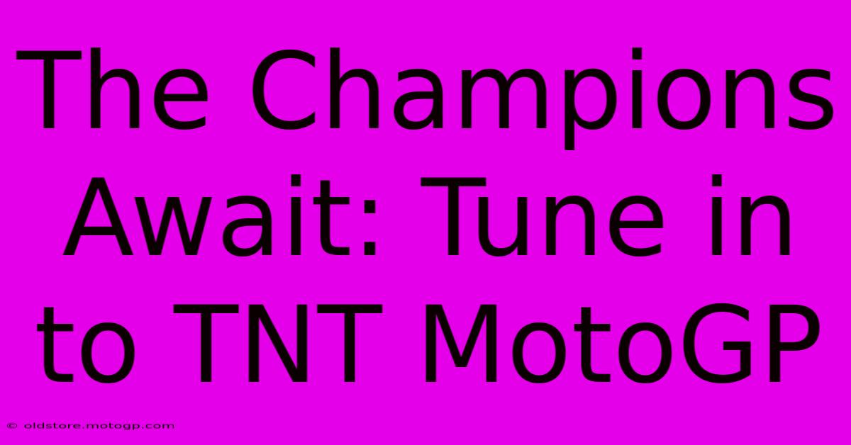 The Champions Await: Tune In To TNT MotoGP