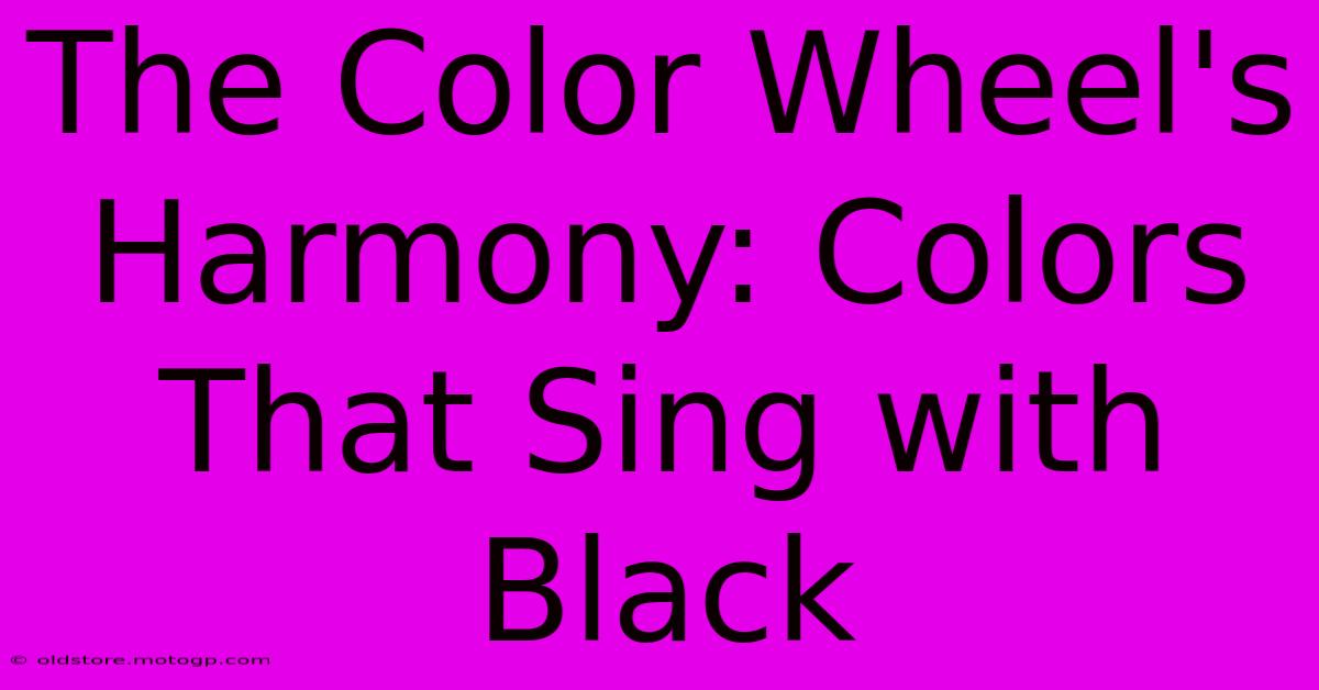 The Color Wheel's Harmony: Colors That Sing With Black