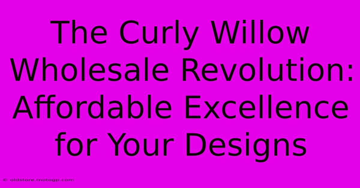 The Curly Willow Wholesale Revolution: Affordable Excellence For Your Designs