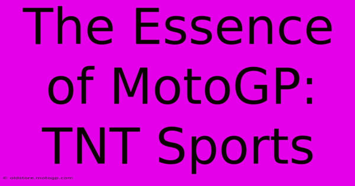 The Essence Of MotoGP: TNT Sports