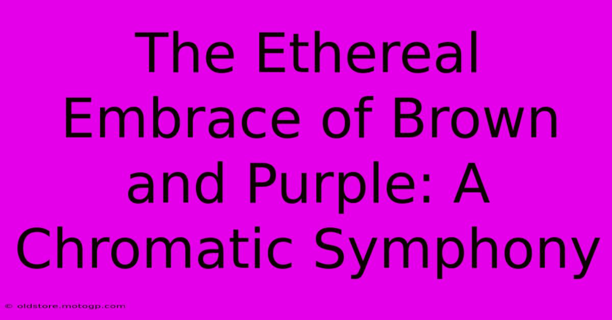 The Ethereal Embrace Of Brown And Purple: A Chromatic Symphony