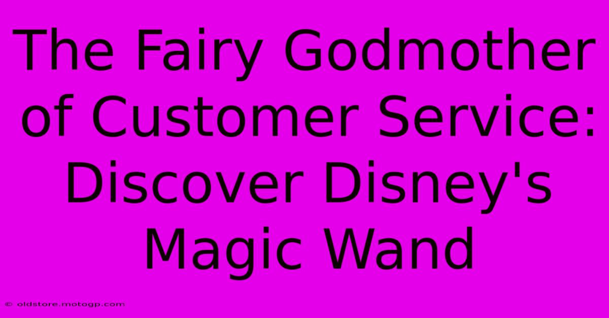 The Fairy Godmother Of Customer Service: Discover Disney's Magic Wand