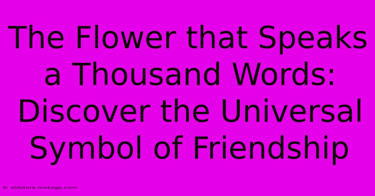 The Flower That Speaks A Thousand Words: Discover The Universal Symbol Of Friendship