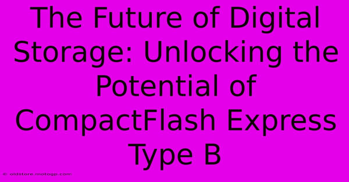 The Future Of Digital Storage: Unlocking The Potential Of CompactFlash Express Type B