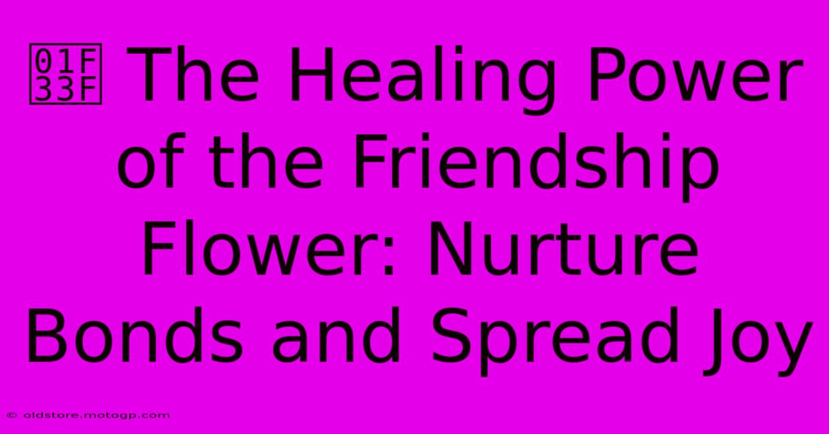 🌿 The Healing Power Of The Friendship Flower: Nurture Bonds And Spread Joy