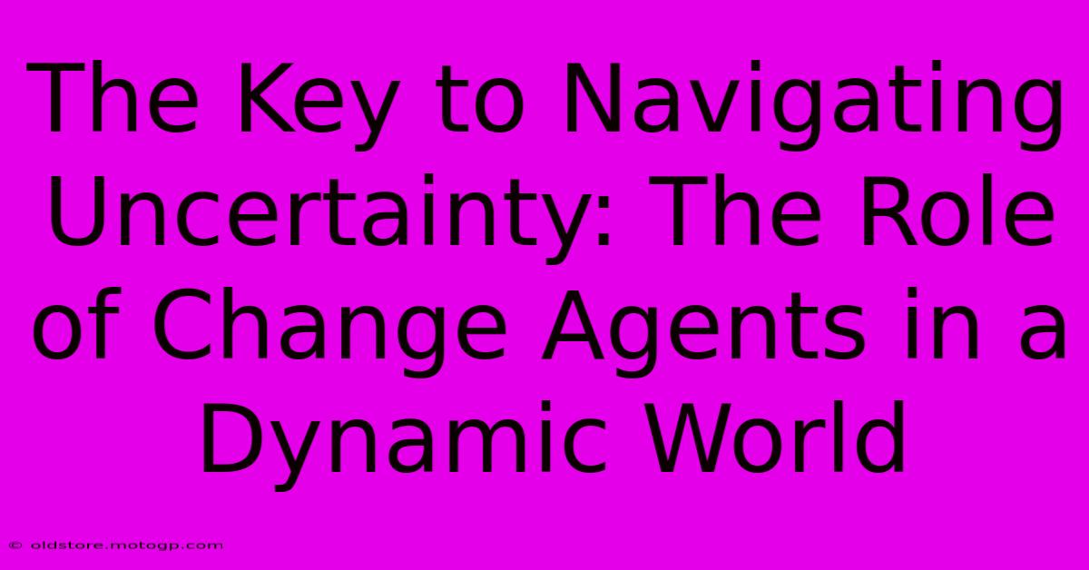 The Key To Navigating Uncertainty: The Role Of Change Agents In A Dynamic World