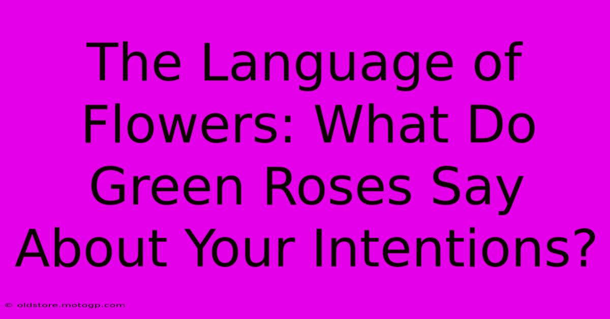 The Language Of Flowers: What Do Green Roses Say About Your Intentions?