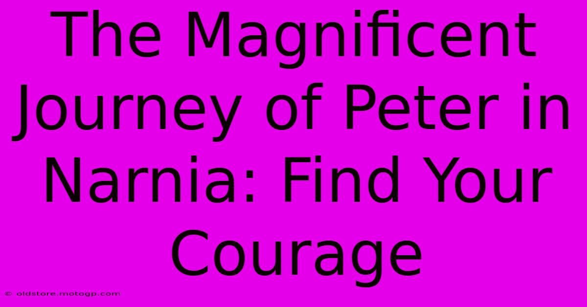 The Magnificent Journey Of Peter In Narnia: Find Your Courage