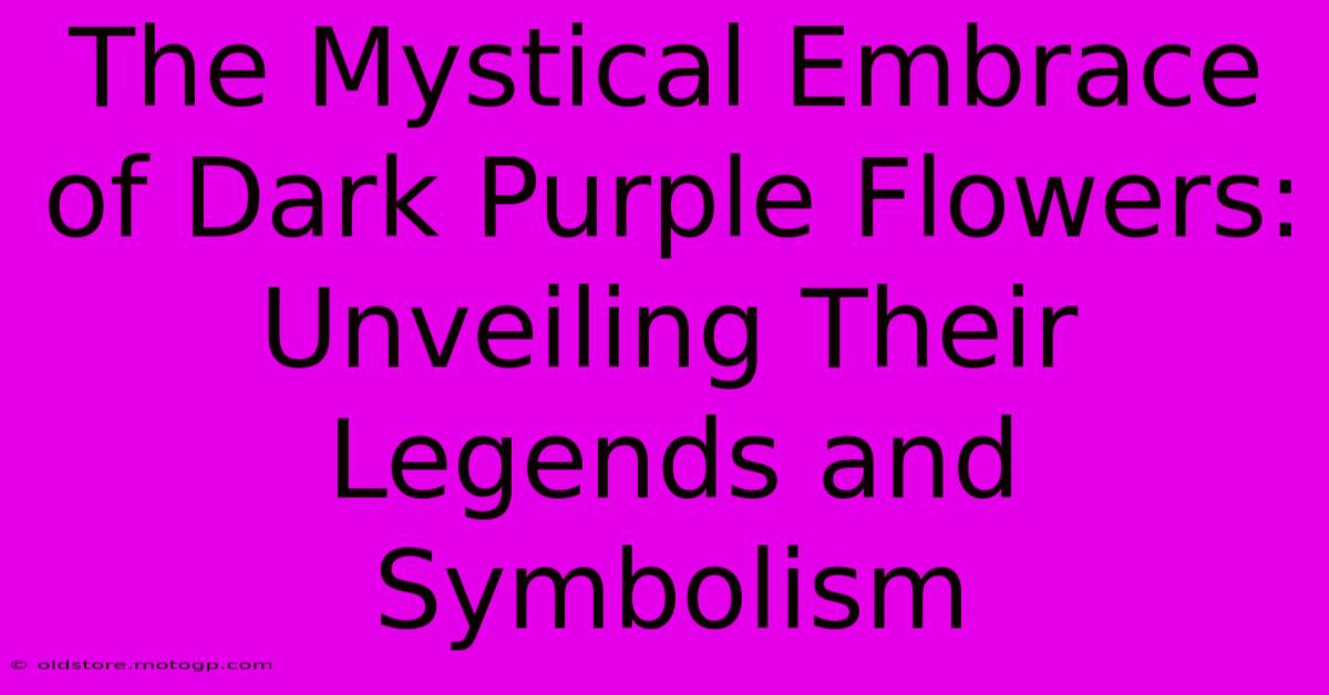 The Mystical Embrace Of Dark Purple Flowers: Unveiling Their Legends And Symbolism