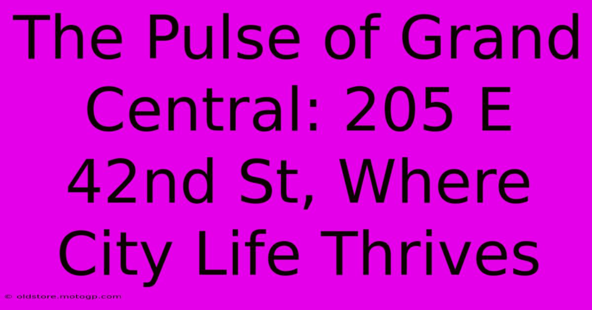 The Pulse Of Grand Central: 205 E 42nd St, Where City Life Thrives