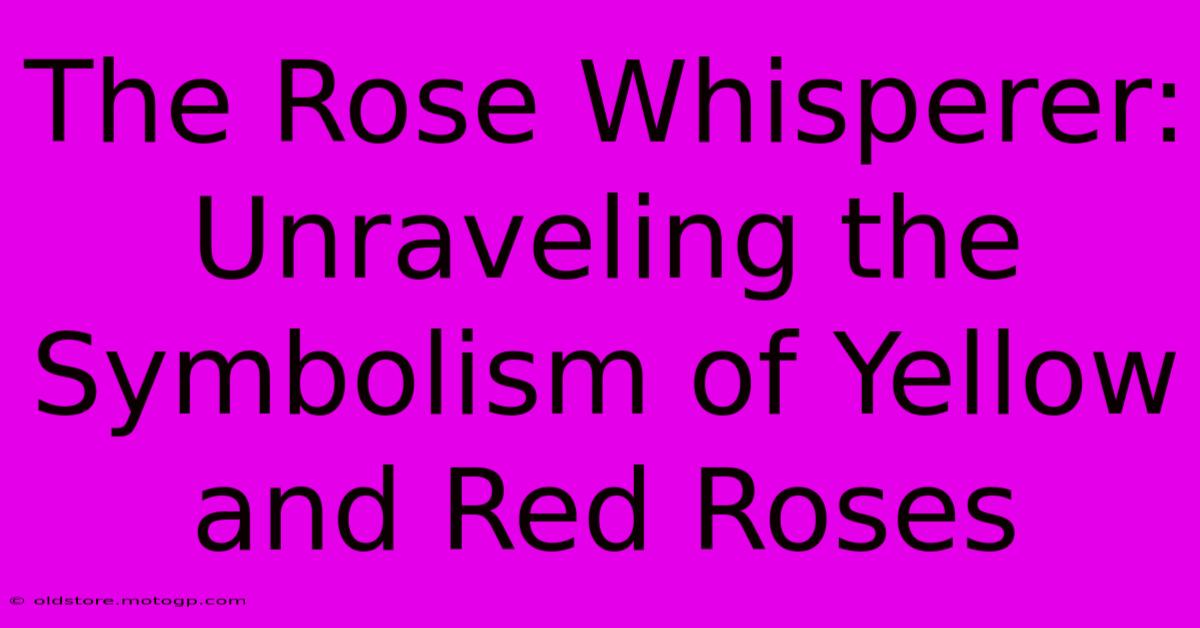 The Rose Whisperer: Unraveling The Symbolism Of Yellow And Red Roses