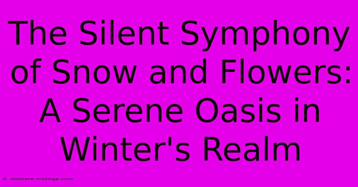 The Silent Symphony Of Snow And Flowers: A Serene Oasis In Winter's Realm