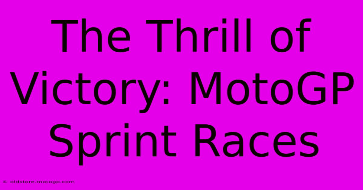 The Thrill Of Victory: MotoGP Sprint Races