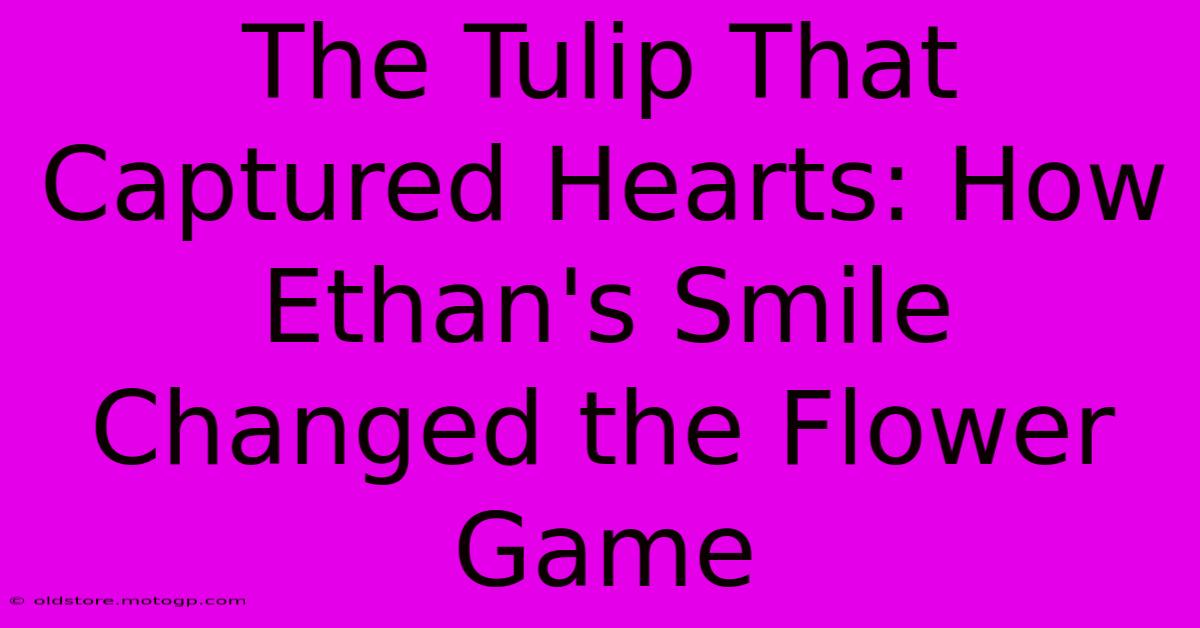 The Tulip That Captured Hearts: How Ethan's Smile Changed The Flower Game