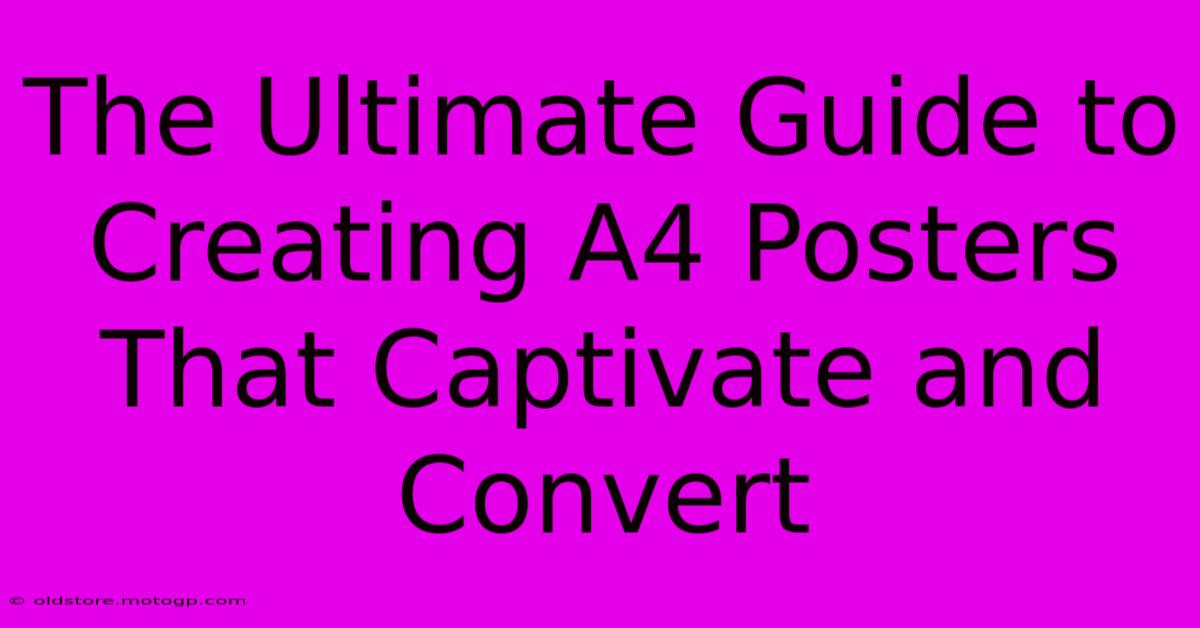 The Ultimate Guide To Creating A4 Posters That Captivate And Convert