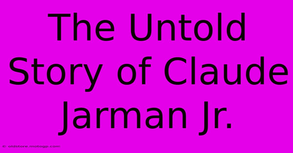 The Untold Story Of Claude Jarman Jr.