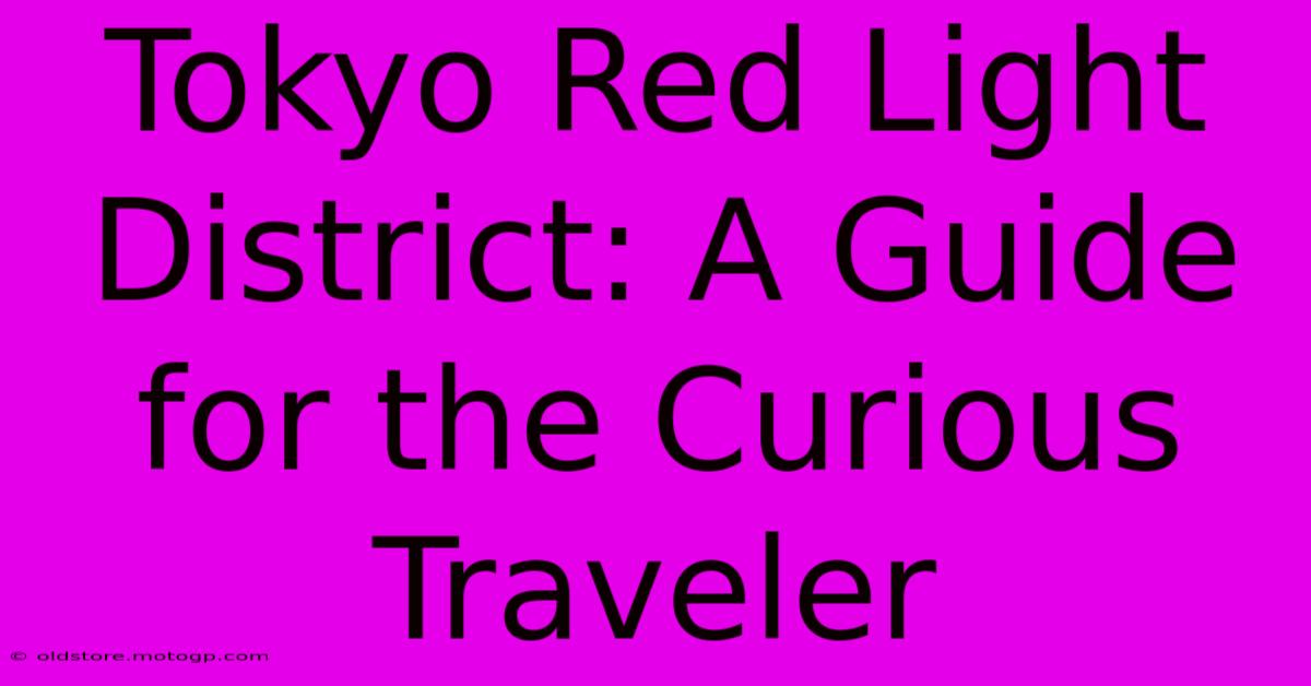 Tokyo Red Light District: A Guide For The Curious Traveler