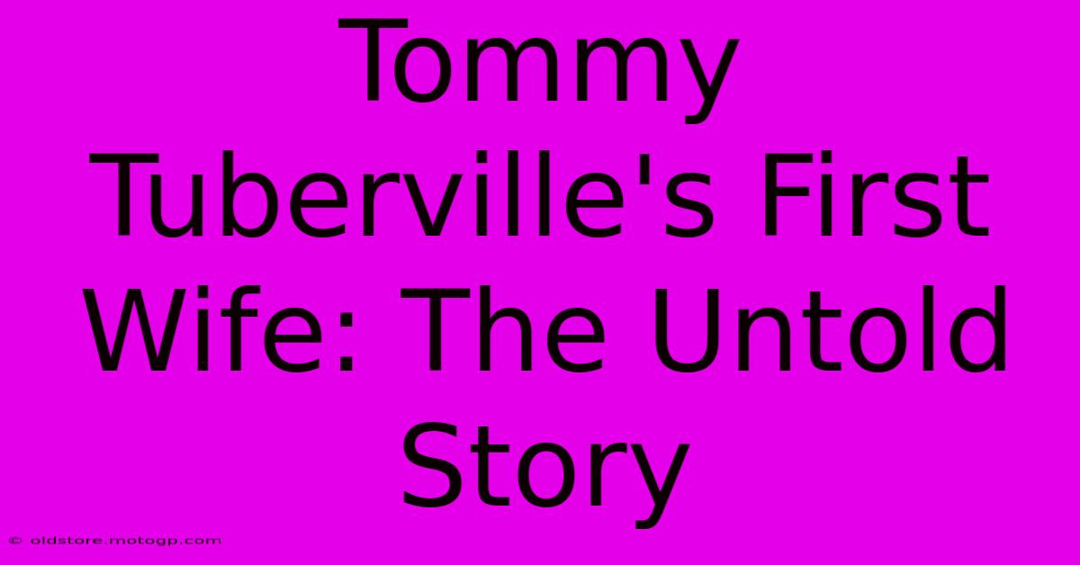 Tommy Tuberville's First Wife: The Untold Story