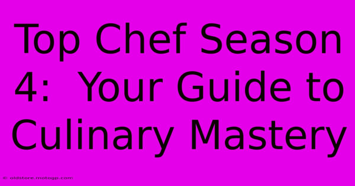 Top Chef Season 4:  Your Guide To Culinary Mastery