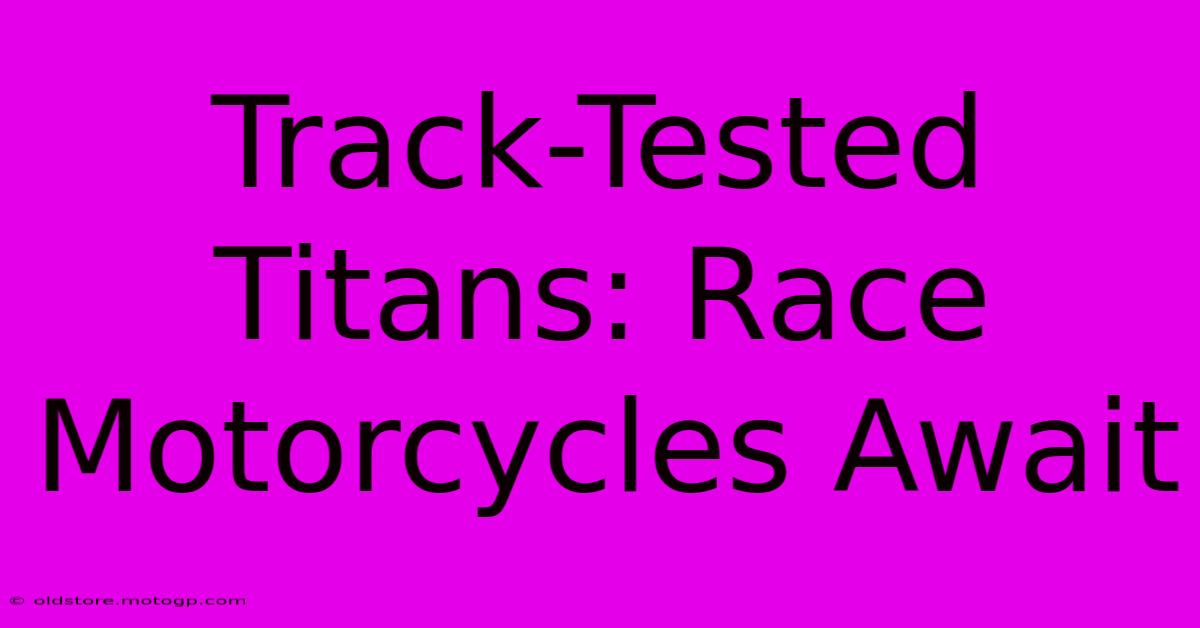 Track-Tested Titans: Race Motorcycles Await