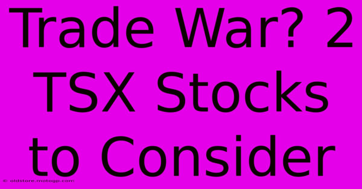 Trade War? 2 TSX Stocks To Consider