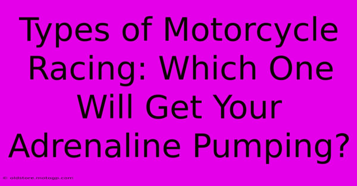 Types Of Motorcycle Racing: Which One Will Get Your Adrenaline Pumping?