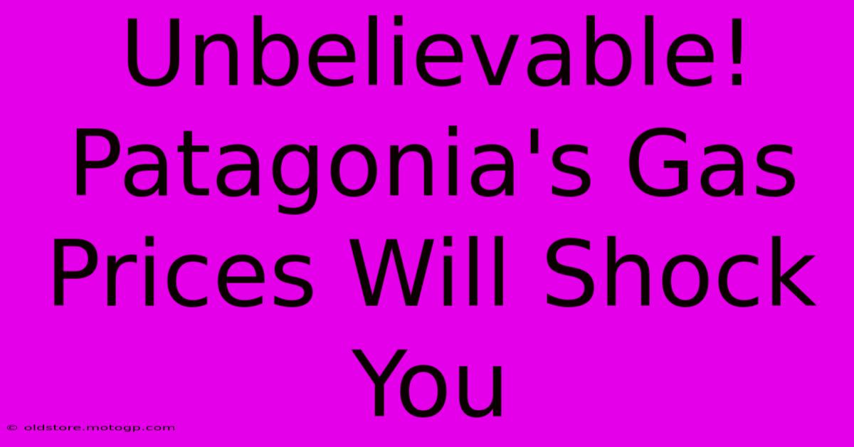 Unbelievable! Patagonia's Gas Prices Will Shock You