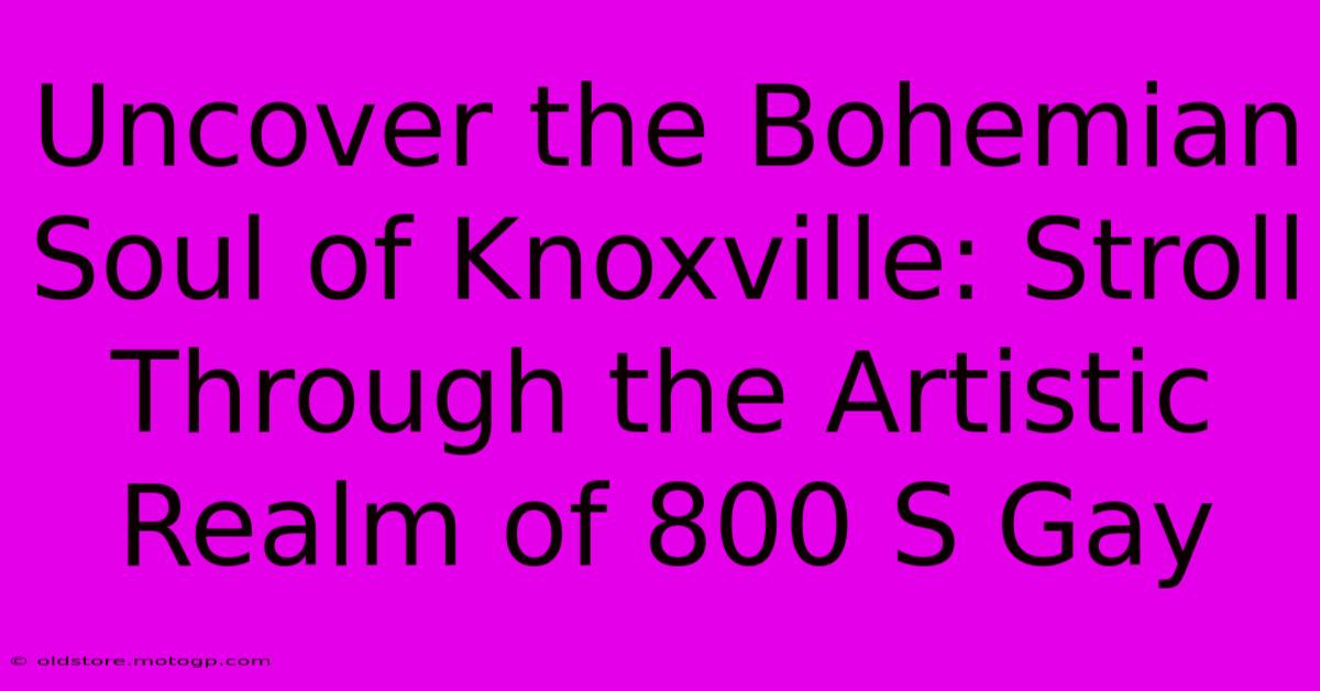 Uncover The Bohemian Soul Of Knoxville: Stroll Through The Artistic Realm Of 800 S Gay