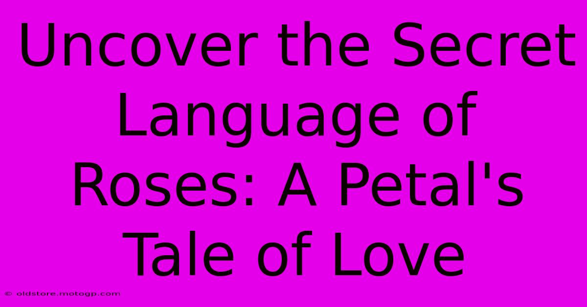 Uncover The Secret Language Of Roses: A Petal's Tale Of Love