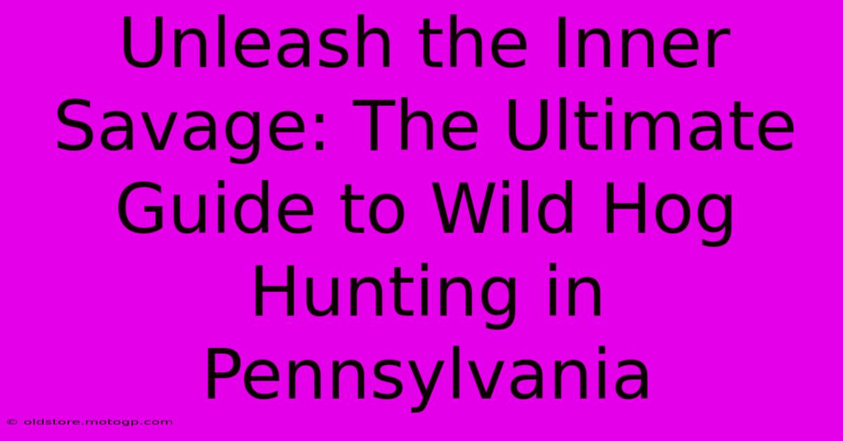 Unleash The Inner Savage: The Ultimate Guide To Wild Hog Hunting In Pennsylvania