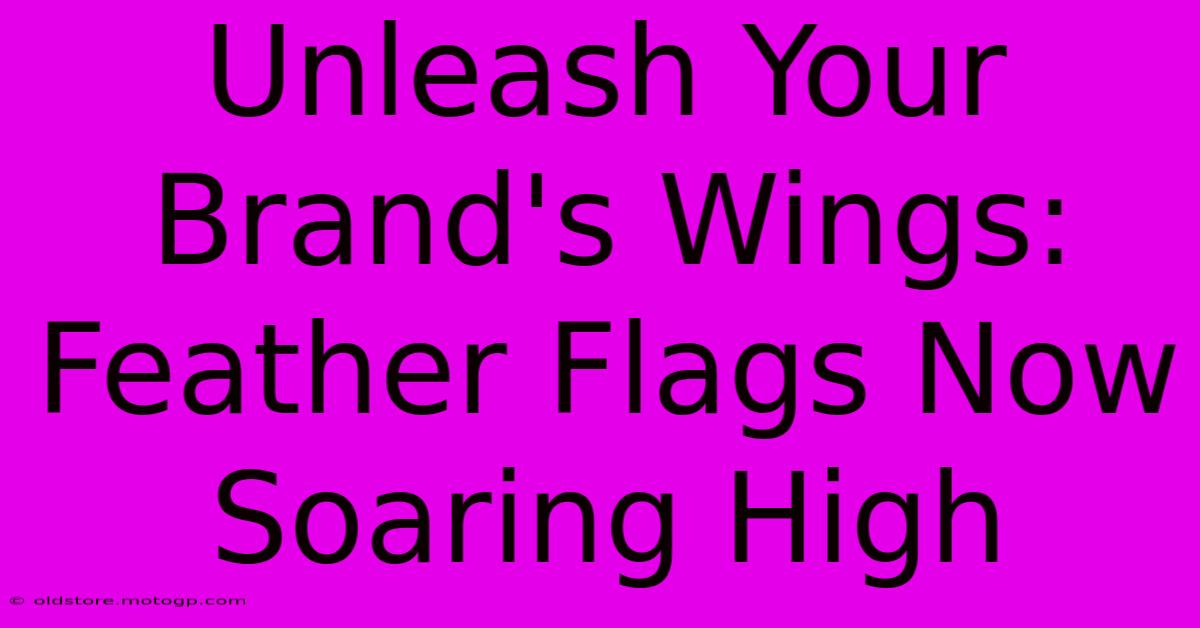 Unleash Your Brand's Wings: Feather Flags Now Soaring High