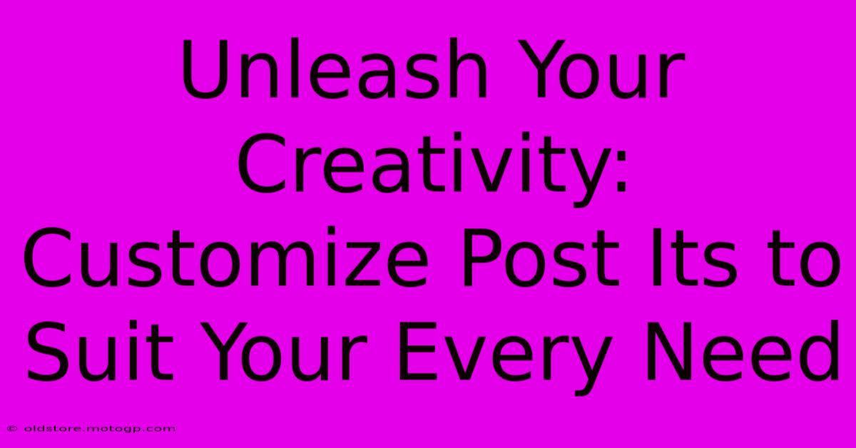 Unleash Your Creativity: Customize Post Its To Suit Your Every Need