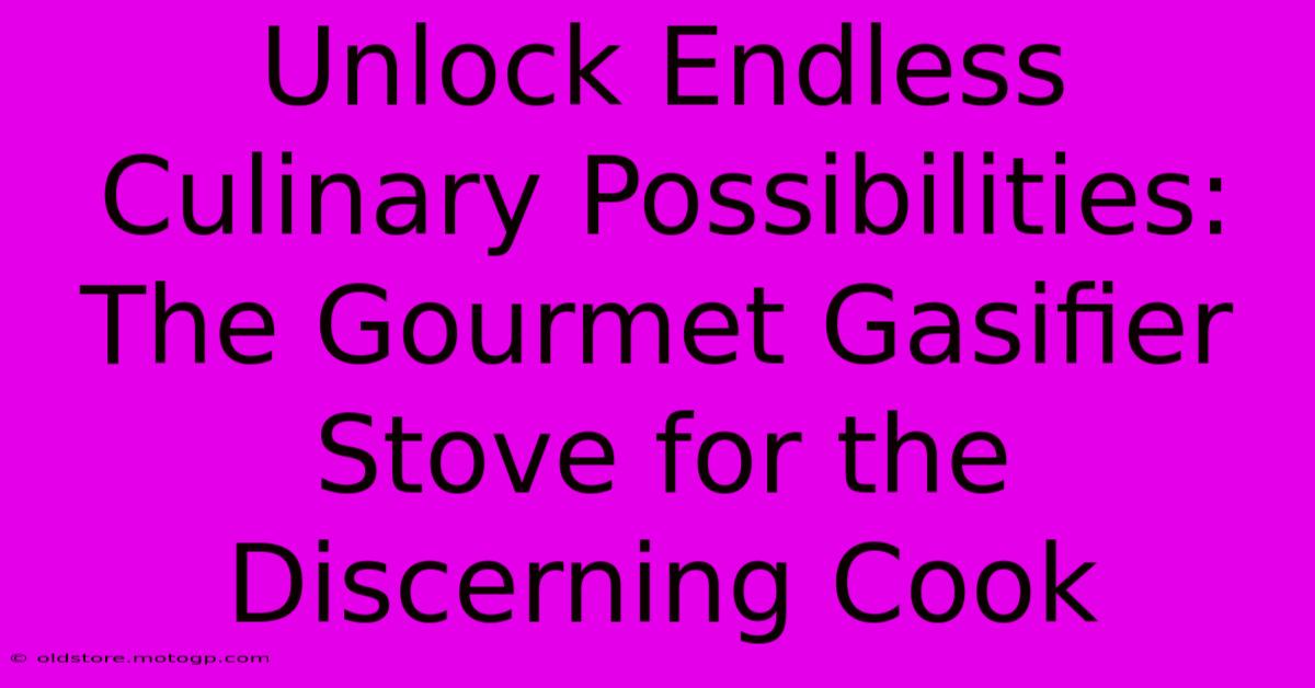 Unlock Endless Culinary Possibilities: The Gourmet Gasifier Stove For The Discerning Cook