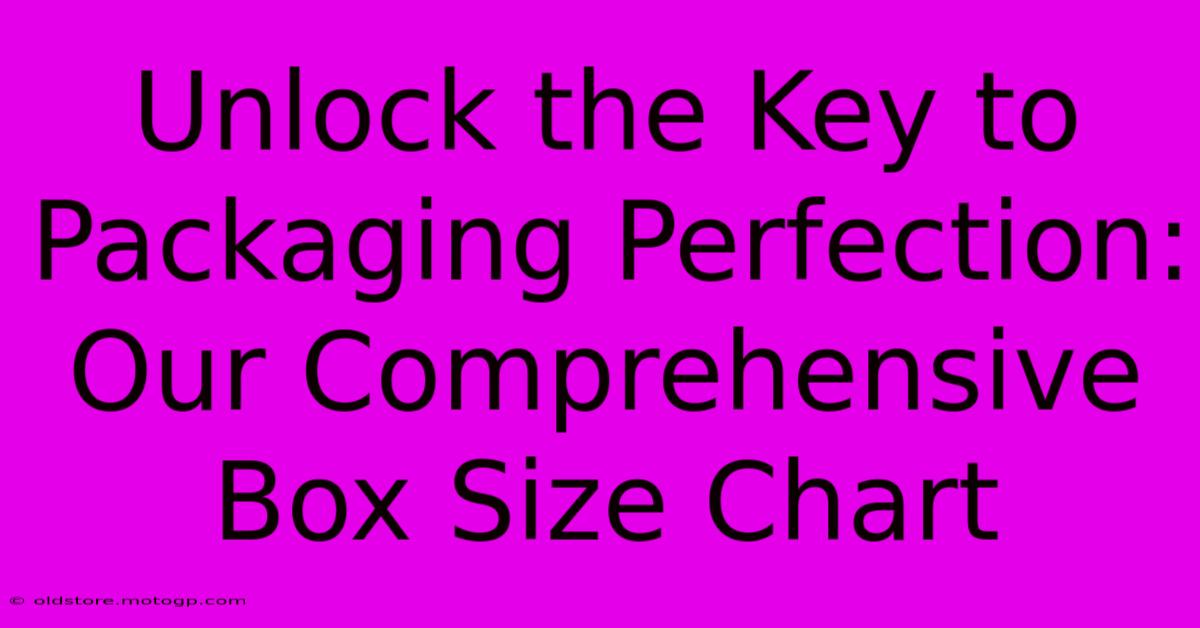 Unlock The Key To Packaging Perfection: Our Comprehensive Box Size Chart