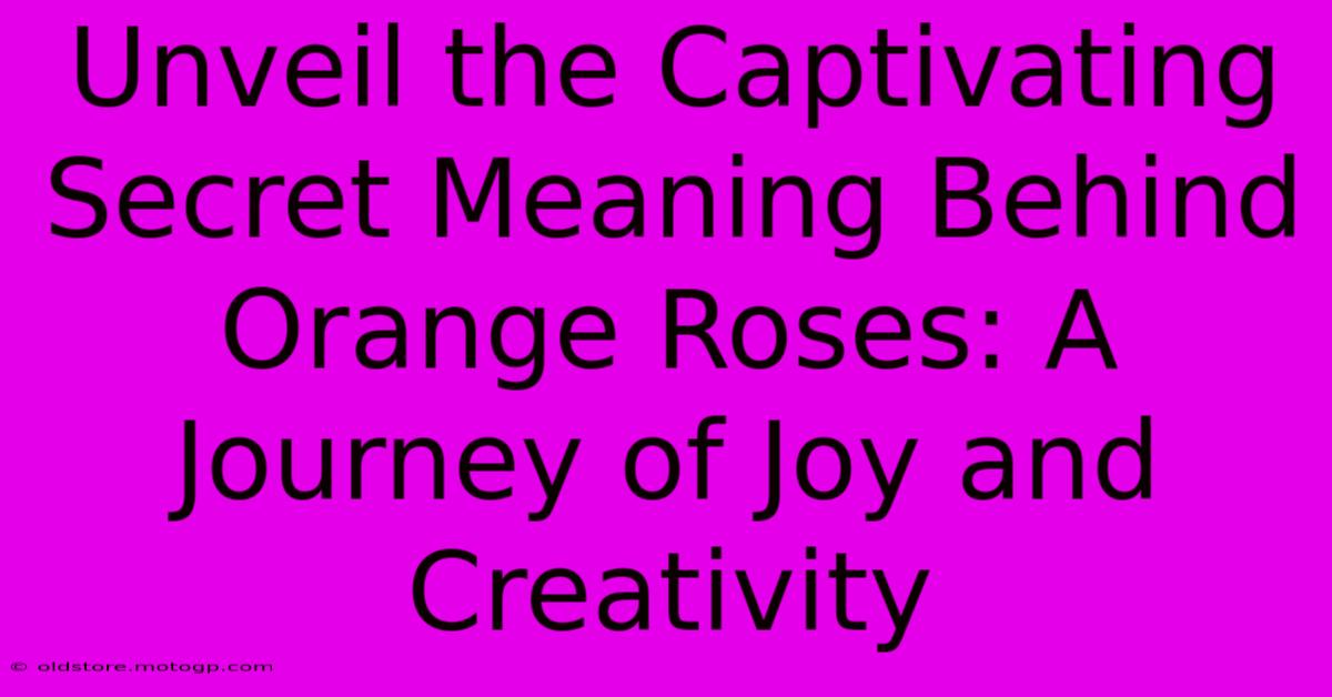 Unveil The Captivating Secret Meaning Behind Orange Roses: A Journey Of Joy And Creativity