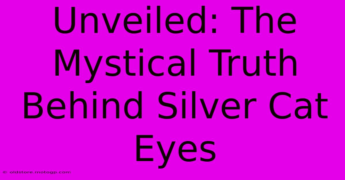 Unveiled: The Mystical Truth Behind Silver Cat Eyes