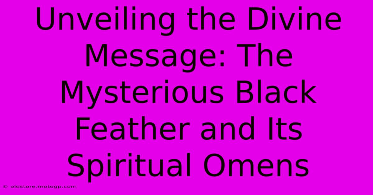 Unveiling The Divine Message: The Mysterious Black Feather And Its Spiritual Omens