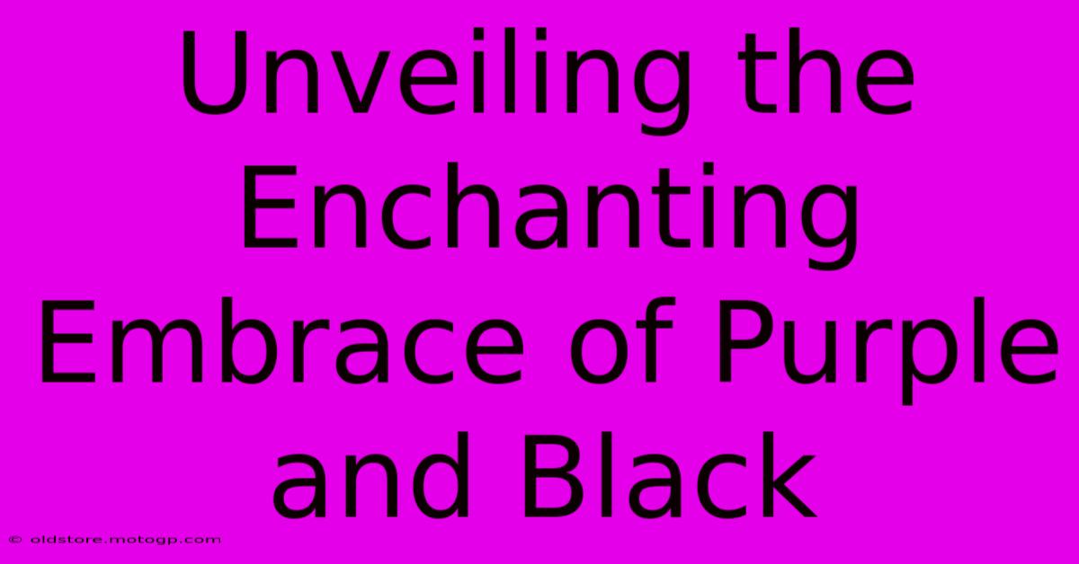 Unveiling The Enchanting Embrace Of Purple And Black