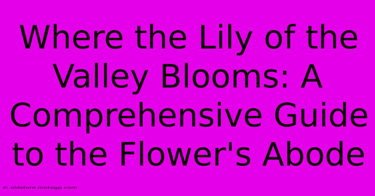 Where The Lily Of The Valley Blooms: A Comprehensive Guide To The Flower's Abode