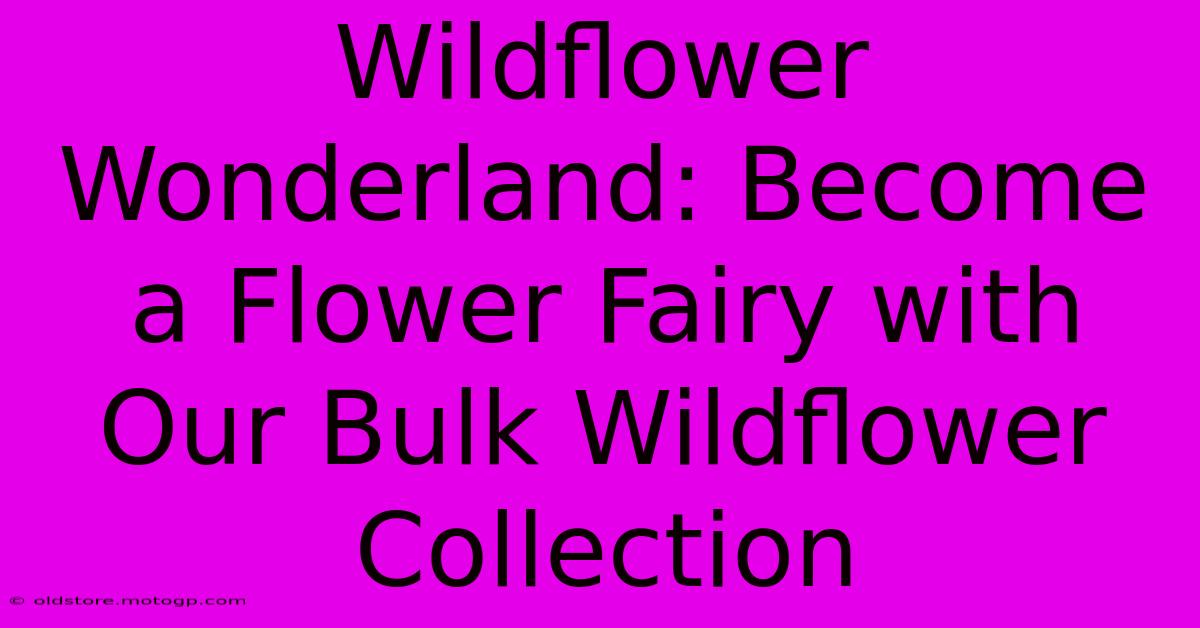 Wildflower Wonderland: Become A Flower Fairy With Our Bulk Wildflower Collection