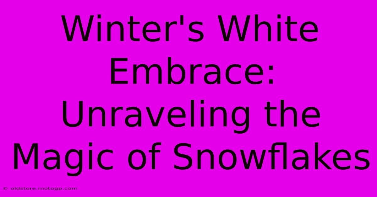 Winter's White Embrace: Unraveling The Magic Of Snowflakes