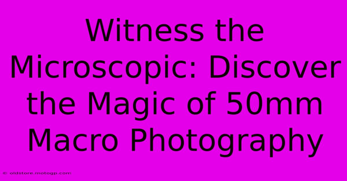 Witness The Microscopic: Discover The Magic Of 50mm Macro Photography