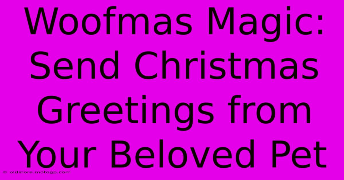 Woofmas Magic: Send Christmas Greetings From Your Beloved Pet