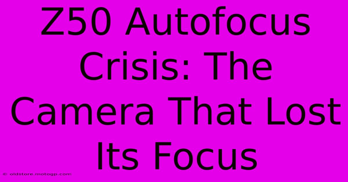 Z50 Autofocus Crisis: The Camera That Lost Its Focus